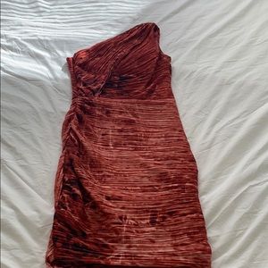 Halston Heritage one shoulder cocktail dress